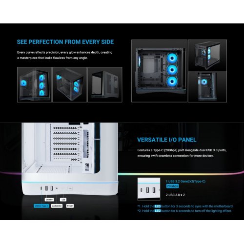 Корпус SAMA V62S без БЖ (V62S-BKADA4X1-GL) Black купити в Україні: Київ, Львів, Хмельницький, Тернопіль, Івано-Франківськ | Перевірка сумісності, низька ціна, відгуки, характеристики від TELEMART фото