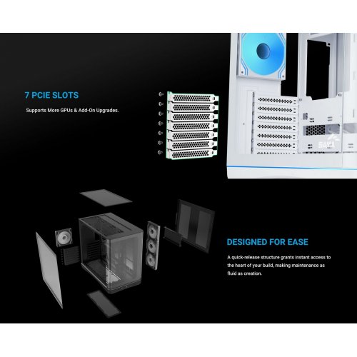 Корпус SAMA V62S без БЖ (V62S-BKADA4X1-GL) Black купити в Україні: Київ, Львів, Хмельницький, Тернопіль, Івано-Франківськ | Перевірка сумісності, низька ціна, відгуки, характеристики від TELEMART фото