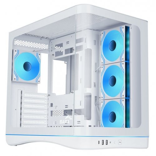 Корпус SAMA V62S без БЖ (V62S-WHADA4X1-GL) White купити в Україні: Київ, Львів, Хмельницький, Тернопіль, Івано-Франківськ | Перевірка сумісності, низька ціна, відгуки, характеристики від TELEMART фото