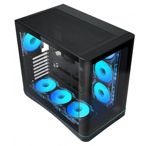 Корпус SAMA V62 без БП (V62-BKADA7X1-GL) Black купить в Украине: Киев, Днепр, Харьков, Одесса  | Проверка совместимости, низкая цена, отзывы, характеристики от TELEMART фото