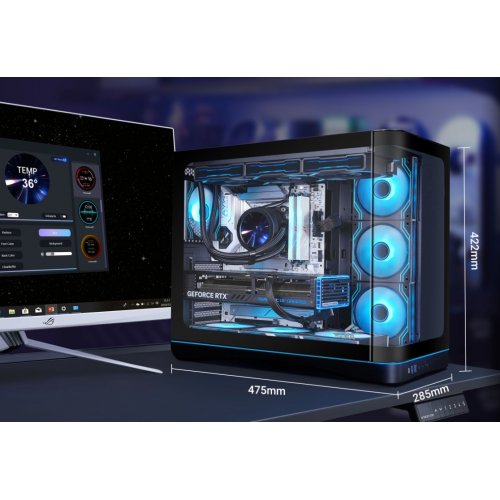 Корпус SAMA V62 без БП (V62-WHADA7X1-GL) White купить в Украине: Киев, Днепр, Харьков, Одесса  | Проверка совместимости, низкая цена, отзывы, характеристики от TELEMART фото