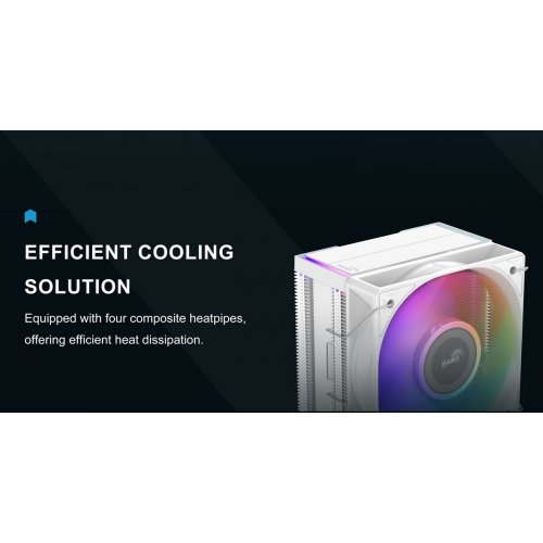 Кулер SAMA A40L (A40-WHWAYXOX-G) White купити в Україні: Київ, Львів, Хмельницький, Тернопіль, Івано-Франківськ | Перевірка сумісності, низька ціна, відгуки, характеристики від TELEMART фото