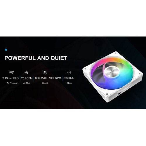 Кулер SAMA A40L (A40-WHWAYXOX-G) White купити в Україні: Київ, Львів, Хмельницький, Тернопіль, Івано-Франківськ | Перевірка сумісності, низька ціна, відгуки, характеристики від TELEMART фото