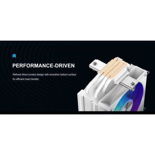 Кулер SAMA A40L (A40-WHWAYXOX-G) White купити в Україні: Київ, Львів, Хмельницький, Тернопіль, Івано-Франківськ | Перевірка сумісності, низька ціна, відгуки, характеристики від TELEMART фото