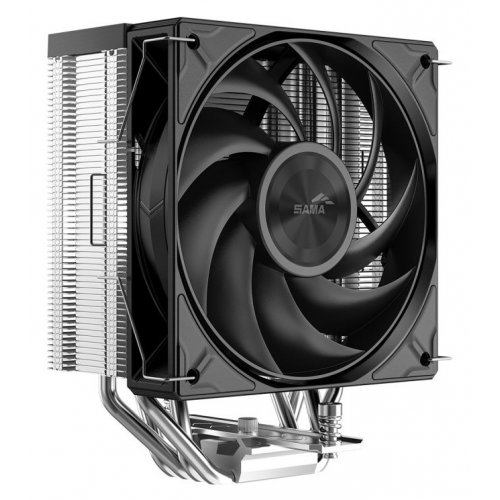 Кулер SAMA A40P (A40-XXWNYXOX-G) Black/Silver купити в Україні: Київ, Львів, Хмельницький, Тернопіль, Івано-Франківськ | Перевірка сумісності, низька ціна, відгуки, характеристики від TELEMART фото