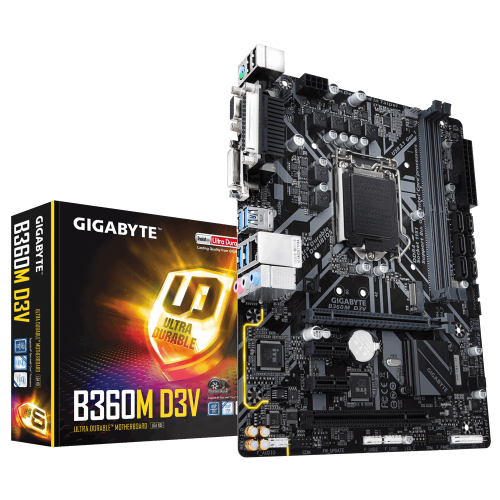 Продати Материнська плата Gigabyte B360M D3V (s1151-V2, Intel B360) за Trade-In у інтернет-магазині Телемарт - Київ, Дніпро, Україна фото