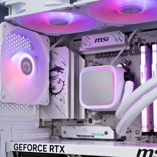 Компьютер Dragon Lucky Project_Zero Powered_by MSI (PZ-RTX 5070TI + R7 7800X3D) White купить в Украине: Киев, Днепр, Харьков, Одесса  | Низкая цена, отзывы, характеристики от TELEMART фото