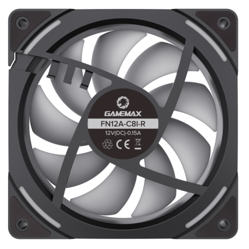 Уцінка кулер для корпуса GAMEMAX FN12A C8I Reverse (FN12A-C8I-R) Black (Сліди використання, 833129) купити в Україні: Київ, Львів, Хмельницький, Тернопіль, Івано-Франківськ | Перевірка сумісності, низька ціна, відгуки, характеристики від TELEMART фото