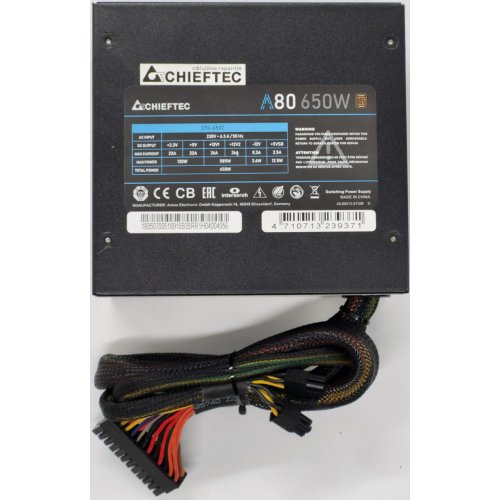 Блок живлення CHIEFTEC A-80 650W (CTG-650C) (Відновлено продавцем, 833189) купити в Україні: Київ, Львів, Хмельницький, Тернопіль, Івано-Франківськ | Перевірка сумісності, низька ціна, відгуки, характеристики від TELEMART фото