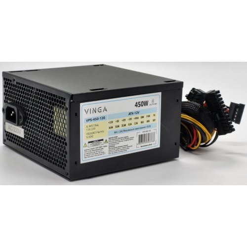 Блок питания Vinga 450W (PSU-450-12) ОЕМ (Восстановлено продавцом, 833200) купить в Украине: Киев, Днепр, Харьков, Одесса  | Проверка совместимости, низкая цена, отзывы, характеристики от TELEMART фото
