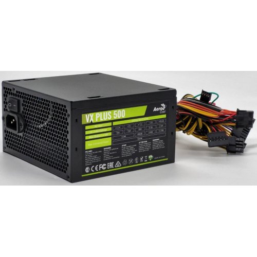 Блок питания Aerocool VX PLUS 500W (ACPN-VS50NEY.11) (Восстановлено продавцом, 833207) купить в Украине: Киев, Днепр, Харьков, Одесса  | Проверка совместимости, низкая цена, отзывы, характеристики от TELEMART фото