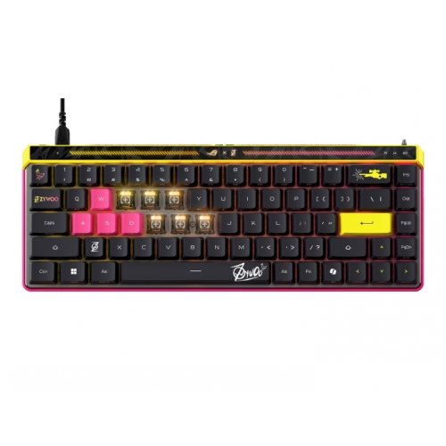 Клавіатура Asus ROG Falchion Ace ROG HFX Magnetic Switch ZywOo Edition (90MP04KE-BKUA20) Black купити в Україні: Київ, Львів, Хмельницький, Тернопіль, Івано-Франківськ | Низька ціна, відгуки, характеристики від TELEMART фото