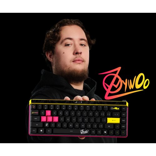 Клавіатура Asus ROG Falchion Ace ROG HFX Magnetic Switch ZywOo Edition (90MP04KE-BKUA20) Black купити в Україні: Київ, Львів, Хмельницький, Тернопіль, Івано-Франківськ | Низька ціна, відгуки, характеристики від TELEMART фото