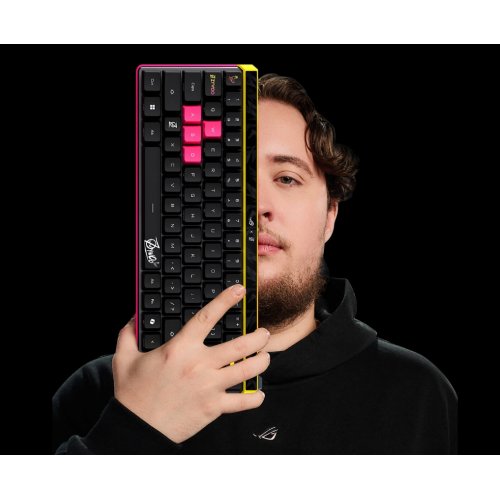 Клавіатура Asus ROG Falchion Ace ROG HFX Magnetic Switch ZywOo Edition (90MP04KE-BKUA20) Black купити в Україні: Київ, Львів, Хмельницький, Тернопіль, Івано-Франківськ | Низька ціна, відгуки, характеристики від TELEMART фото