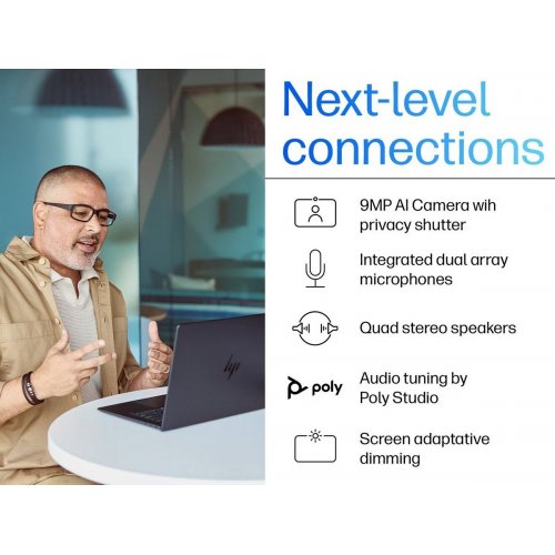 Ноутбук HP EliteBook Ultra G1i (B66V4AT) Atmospheric Blue купить в Украине: Киев, Днепр, Харьков, Одесса  | Низкая цена, отзывы, характеристики от TELEMART фото