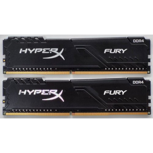 Озп HyperX DDR4 16GB (2x8GB) 3200Mhz Fury Black (HX432C16FB3K2/16) (Відновлено продавцем, 833554) купити в Україні: Київ, Львів, Хмельницький, Тернопіль, Івано-Франківськ | Перевірка сумісності, низька ціна, відгуки, характеристики від TELEMART фото