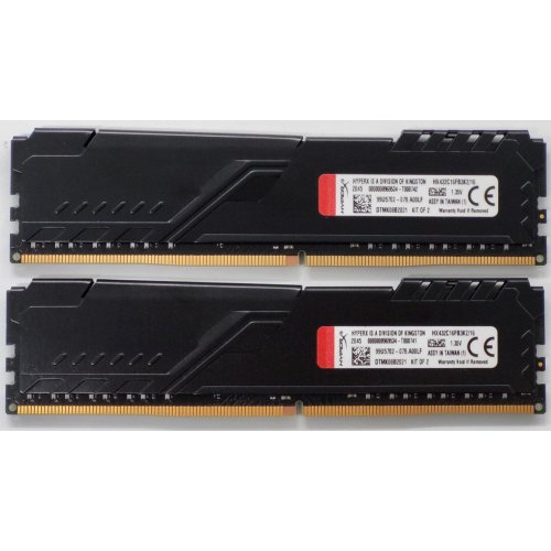 Озп HyperX DDR4 16GB (2x8GB) 3200Mhz Fury Black (HX432C16FB3K2/16) (Відновлено продавцем, 833554) купити в Україні: Київ, Львів, Хмельницький, Тернопіль, Івано-Франківськ | Перевірка сумісності, низька ціна, відгуки, характеристики від TELEMART фото
