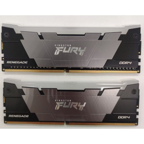 Озу Kingston DDR4 32GB (2x16GB) 3600Mhz FURY Renegade RGB Black (KF436C16RB12AK2/32) (Восстановлено продавцом, 833667) купить в Украине: Киев, Днепр, Харьков, Одесса  | Проверка совместимости, низкая цена, отзывы, характеристики от TELEMART фото