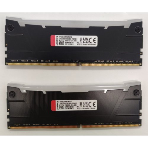 Озу Kingston DDR4 32GB (2x16GB) 3600Mhz FURY Renegade RGB Black (KF436C16RB12AK2/32) (Восстановлено продавцом, 833667) купить в Украине: Киев, Днепр, Харьков, Одесса  | Проверка совместимости, низкая цена, отзывы, характеристики от TELEMART фото