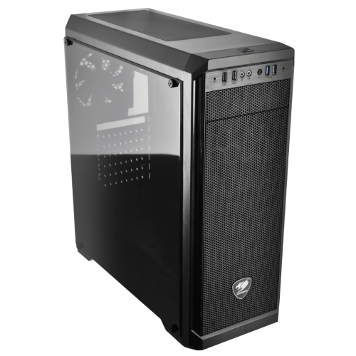 Корпус Cougar MX330-G Tempered Glass без БП Black (Відновлено продавцем, 833958) купити в Україні: Київ, Львів, Хмельницький, Тернопіль, Івано-Франківськ | Перевірка сумісності, низька ціна, відгуки, характеристики від TELEMART фото