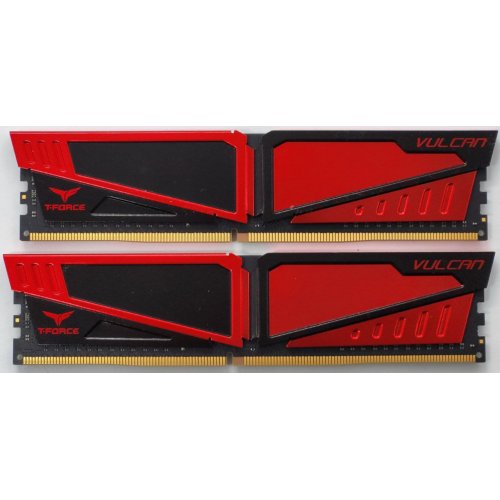Озп Team DDR4 16GB (2x8GB) 2400Mhz Vulcan (TLRED416G2400HC14DC01) (Відновлено продавцем, 834067) купити в Україні: Київ, Львів, Хмельницький, Тернопіль, Івано-Франківськ | Перевірка сумісності, низька ціна, відгуки, характеристики від TELEMART фото