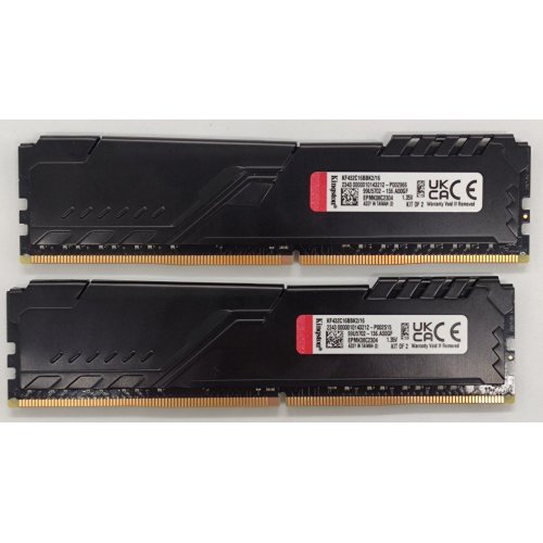 Озу Kingston DDR4 16GB (2x8GB) 3200Mhz FURY Beast Black (KF432C16BBK2/16) (Восстановлено продавцом, 834072) купить в Украине: Киев, Днепр, Харьков, Одесса  | Проверка совместимости, низкая цена, отзывы, характеристики от TELEMART фото