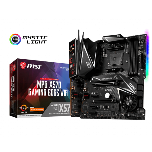 Материнская плата MSI MPG X570 GAMING EDGE WIFI (sAM4, AMD X570) (Восстановлено продавцом, 834088) купить в Украине: Киев, Днепр, Харьков, Одесса  | Проверка совместимости, низкая цена, отзывы, характеристики от TELEMART фото