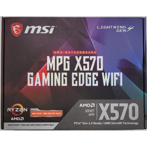 Материнская плата MSI MPG X570 GAMING EDGE WIFI (sAM4, AMD X570) (Восстановлено продавцом, 834088) купить в Украине: Киев, Днепр, Харьков, Одесса  | Проверка совместимости, низкая цена, отзывы, характеристики от TELEMART фото