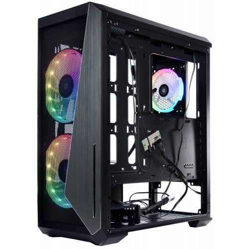 Корпус QUBE Wizard ARGB Tempered Glass без БП (WIZARD_FMNU3) Black (Восстановлено продавцом, 834095) купить в Украине: Киев, Днепр, Харьков, Одесса  | Проверка совместимости, низкая цена, отзывы, характеристики от TELEMART фото