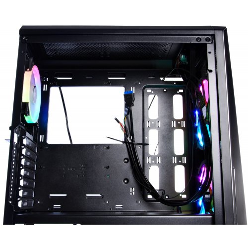 Корпус QUBE Wizard ARGB Tempered Glass без БП (WIZARD_FMNU3) Black (Восстановлено продавцом, 834095) купить в Украине: Киев, Днепр, Харьков, Одесса  | Проверка совместимости, низкая цена, отзывы, характеристики от TELEMART фото