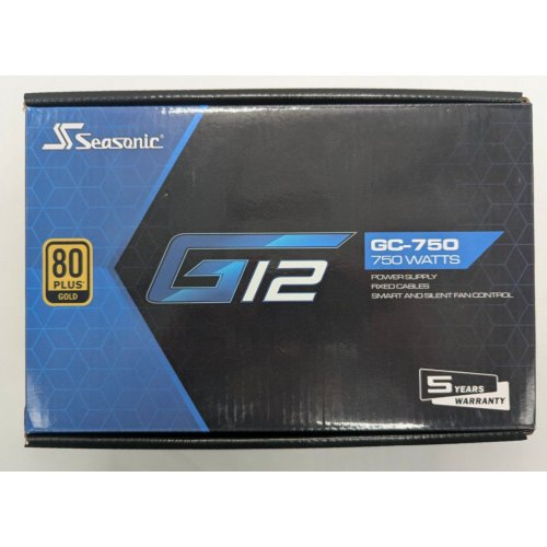 Блок питания Seasonic G12 GC-750 Gold (A751GCAFH) (Восстановлено продавцом, 834346) купить в Украине: Киев, Днепр, Харьков, Одесса  | Проверка совместимости, низкая цена, отзывы, характеристики от TELEMART фото