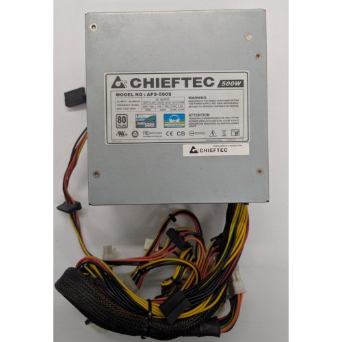 Блок питания CHIEFTEC A-135 500W (APS-500S) (Восстановлено продавцом, 834349) купить в Украине: Киев, Днепр, Харьков, Одесса  | Проверка совместимости, низкая цена, отзывы, характеристики от TELEMART фото
