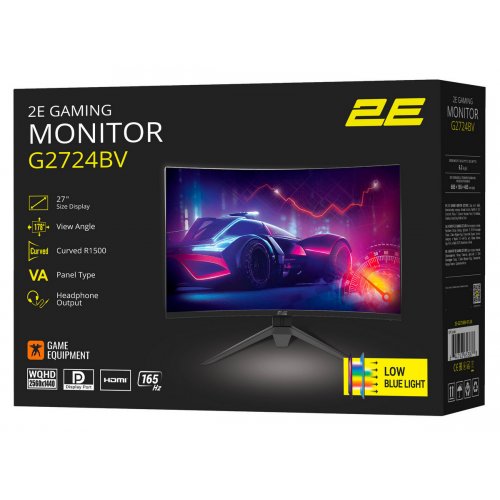 Монитор 2E 27" Gaming G2725BV (2E-G2725BV-01.UA) Black купить в Украине: Киев, Днепр, Харьков, Одесса  | Низкая цена, отзывы, характеристики от TELEMART фото