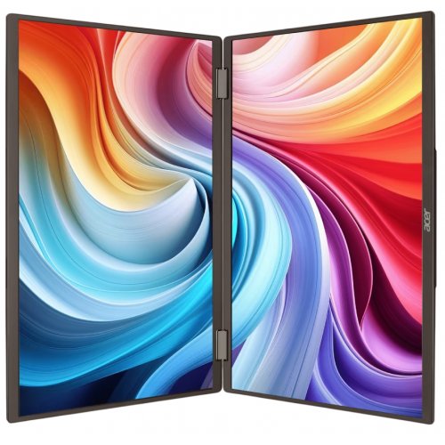 Монітор Acer 15.6" Dual Portable PD163QTbmiuux (UM.ZP3EE.011) Black купити в Україні: Київ, Львів, Хмельницький, Тернопіль, Івано-Франківськ | Низька ціна, відгуки, характеристики від TELEMART фото