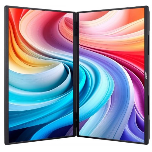 Монітор Acer 23.8" Dual Portable PD243YEbmiuux (UM.QP3EE.E01) Black купити в Україні: Київ, Львів, Хмельницький, Тернопіль, Івано-Франківськ | Низька ціна, відгуки, характеристики від TELEMART фото