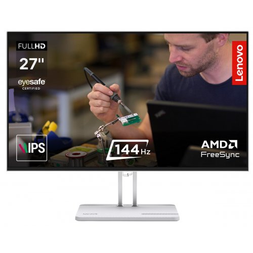 Монитор Lenovo 27" L27-4C (67DEKAC1UA) Cloud Grey купить в Украине: Киев, Днепр, Харьков, Одесса  | Низкая цена, отзывы, характеристики от TELEMART фото
