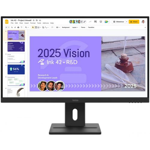 Монитор Lenovo 27" ThinkVision E27Q-40 (64BDGAT4EU) Black купить в Украине: Киев, Днепр, Харьков, Одесса  | Низкая цена, отзывы, характеристики от TELEMART фото