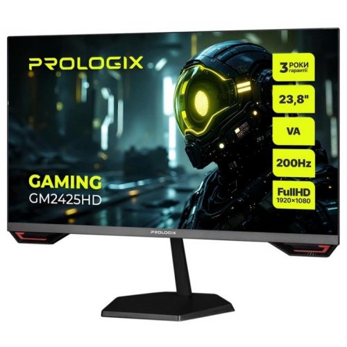 Монитор Prologix 23.8" Gaming GM2425HD Black купить в Украине: Киев, Днепр, Харьков, Одесса  | Низкая цена, отзывы, характеристики от TELEMART фото
