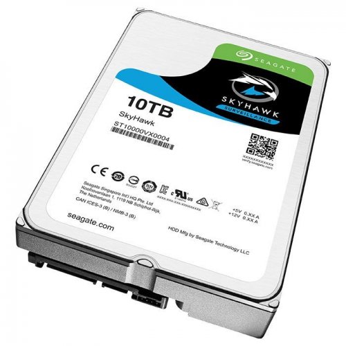 Жесткий диск Seagate SkyHawk (Secure) 10TB 256MB 7200RPM 3.5'' (ST10000VX0004) (Восстановлено продавцом, 834429) купить в Украине: Киев, Днепр, Харьков, Одесса  | Проверка совместимости, низкая цена, отзывы, характеристики от TELEMART фото