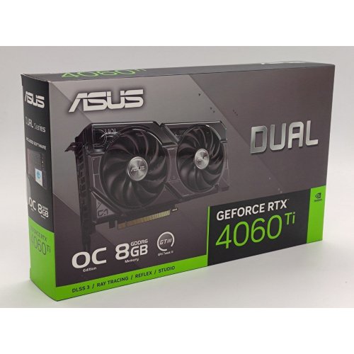 Відеокарта Asus GeForce RTX 4060 Ti Dual OC 8192MB (DUAL-RTX4060TI-O8G) (Відновлено продавцем, 834444) купити в Україні: Київ, Львів, Хмельницький, Тернопіль, Івано-Франківськ | Перевірка сумісності, низька ціна, відгуки, характеристики від TELEMART фото