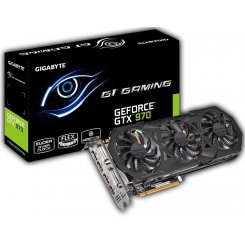 Видеокарта Gigabyte GeForce GTX 970 4096MB (GV-N970G1 GAMING-4GD) (Восстановлено продавцом, 834655)