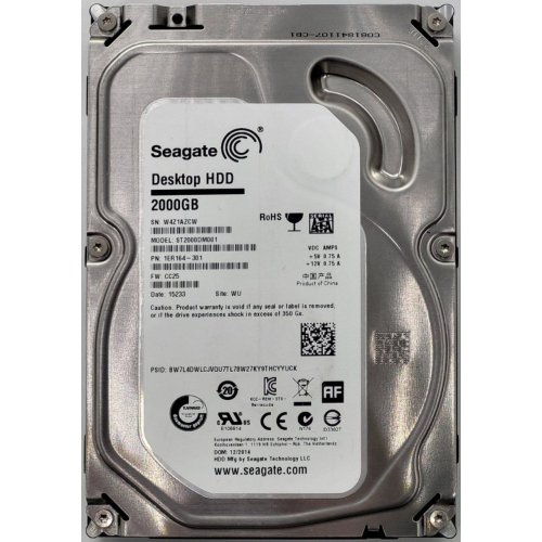 Жесткий диск Seagate Barracuda 7200.14 2TB 64MB 7200RPM 3.5" (ST2000DM001) (Восстановлено продавцом, 834675) купить в Украине: Киев, Днепр, Харьков, Одесса  | Проверка совместимости, низкая цена, отзывы, характеристики от TELEMART фото