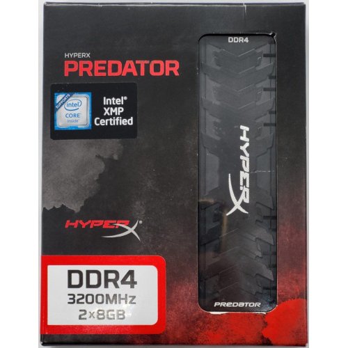 Озп HyperX DDR4 16GB (2x8GB) 3200Mhz Predator (HX432C16PB3K2/16) (Відновлено продавцем, 834681) купити в Україні: Київ, Львів, Хмельницький, Тернопіль, Івано-Франківськ | Перевірка сумісності, низька ціна, відгуки, характеристики від TELEMART фото