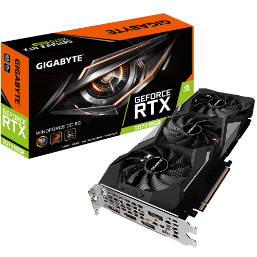 Видеокарта Gigabyte GeForce RTX 2070 SUPER WindForce OC 8192MB (GV-N207SWF3OC-8GC) (Восстановлено продавцом, 834726) купить в Украине: Киев, Днепр, Харьков, Одесса  | Проверка совместимости, низкая цена, отзывы, характеристики от TELEMART фото