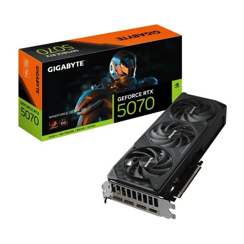 Уцінка відеокарта Gigabyte GeForce RTX 5070 WINDFORCE SFF OC 12288MB (GV-N5070WF3OC-12GD) (Розкрита упаковка, 834729) купити в Україні: Київ, Львів, Хмельницький, Тернопіль, Івано-Франківськ | Перевірка сумісності, низька ціна, відгуки, характеристики від TELEMART фото