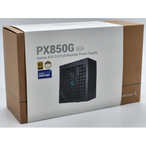 Блок живлення Deepcool PX850G 850W (R-PX850G-FC0B-EU) Black (Відновлено продавцем, 834779) купити в Україні: Київ, Львів, Хмельницький, Тернопіль, Івано-Франківськ | Перевірка сумісності, низька ціна, відгуки, характеристики від TELEMART фото