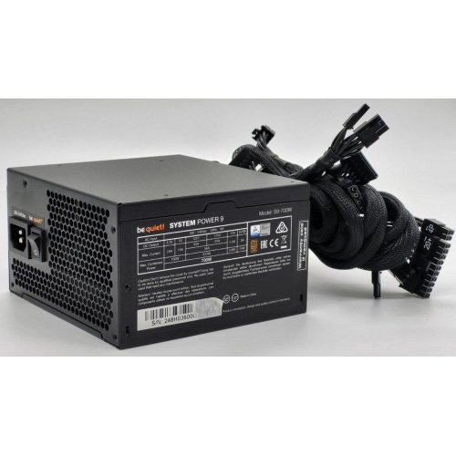 Блок живлення Be Quiet! System Power 9 700W (BN248) (Відновлено продавцем, 834780) купити в Україні: Київ, Львів, Хмельницький, Тернопіль, Івано-Франківськ | Перевірка сумісності, низька ціна, відгуки, характеристики від TELEMART фото