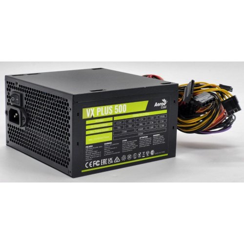 Блок питания Aerocool VX PLUS 500W (VX PLUS 500) (Восстановлено продавцом, 834783) купить в Украине: Киев, Днепр, Харьков, Одесса  | Проверка совместимости, низкая цена, отзывы, характеристики от TELEMART фото