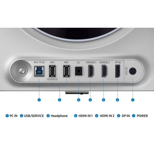 Монитор Samsung 27" Odyssey OLED G6 G60SD (LS27DG600SIXUA) Silver купить в Украине: Киев, Днепр, Харьков, Одесса  | Низкая цена, отзывы, характеристики от TELEMART фото