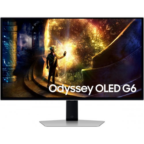 Монитор Samsung 27" Odyssey OLED G6 G61SD (LS27DG612SIXUA) Silver купить в Украине: Киев, Днепр, Харьков, Одесса  | Низкая цена, отзывы, характеристики от TELEMART фото